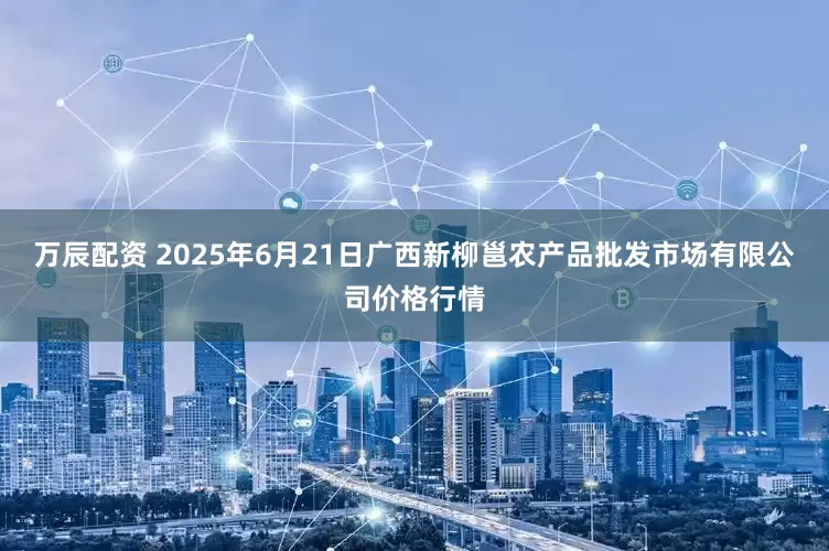 万辰配资 2025年6月21日广西新柳邕农产品批发市场有限公司价格行情